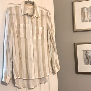Striped Button-down Shirt